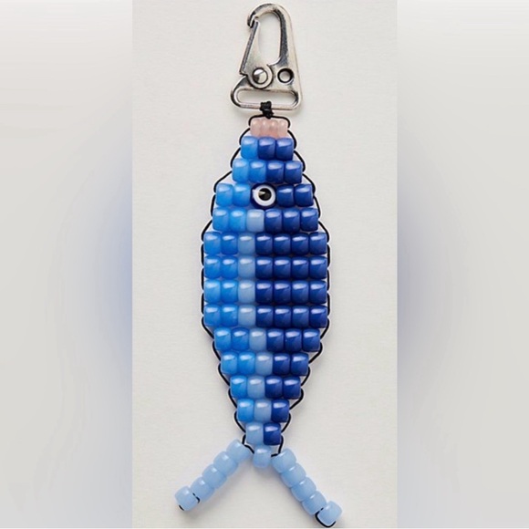 Free People Beaded Fish Bag Charm❤️ NWOT - Picture 5 of 5